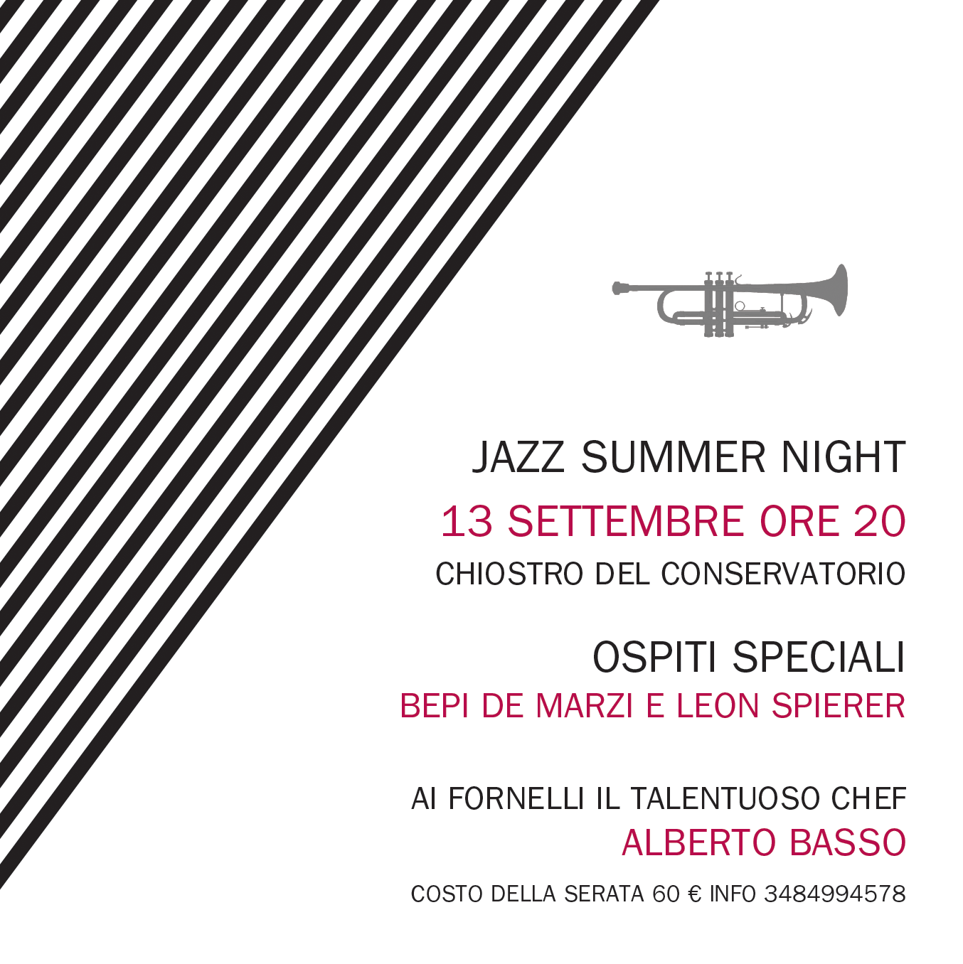 jazz summer night conservatorio pedrollo vicenza eventi in veneto magazine vicenza notizie veneto appuntamenti beneficienza alberto basso chef bepi del marzi cosa fare a vicenza appuntamenti cosa fare in veneto news ilaria rebecchi vignato eventi pedrollo conservatorio musica  gatte vicentine donne di vicenza 